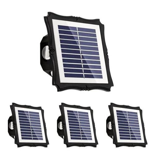 Solpex Lampes Murales Solaires LED 3 Modes Extérieur Jardin 4 Pièces