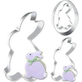 Emporte-Pièces De Pâques Pour Biscuits Lapin Oeuf Acier Inoxydable 4 Pièces