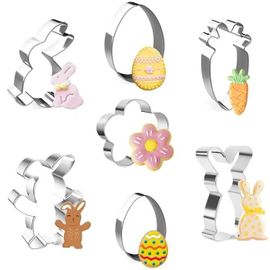 Ensemble De 7 Emporte-Pièces De Pâques En Acier Inoxydable