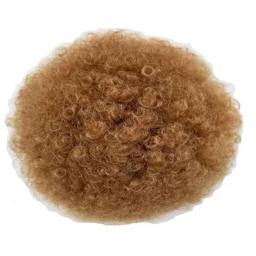 Jhzhong Courte Queue De Cheval Bouclée Afro Puff Pour Femmes Blond Clair