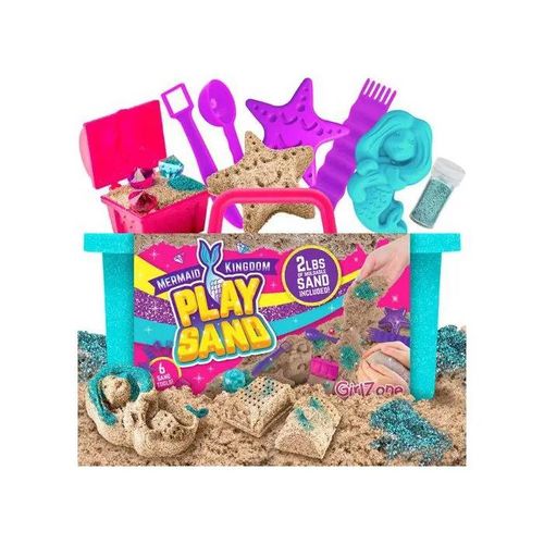 Sable Cinétique Sirène GirlZone : Jouet Éducatif Sensoriel pour Filles - Crée ton Royaume Sous-Marin Magique!