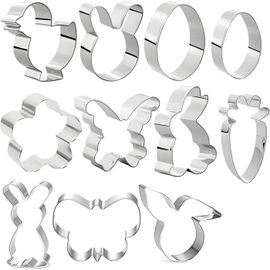 Emporte-Pièces De Pâques 11 Pièces Acier Inoxydable Pour Pâques