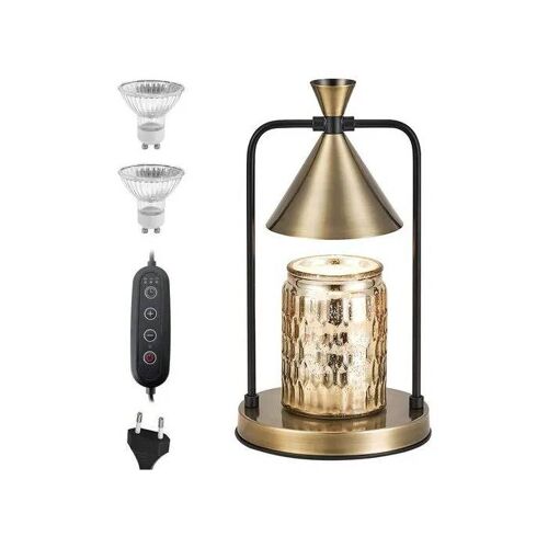 Lampe à parfum électrique avec minuterie chauffe-bougies doré