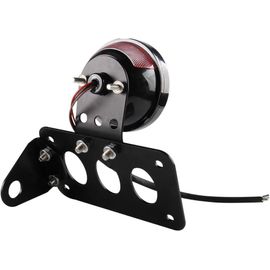 Feu Arrière De Moto À Led Avec Support De Plaque D'immatriculation Pour Montage Latéral Vertical/Horizontal Pour Harley Bobber Chopper Honda Yamaha Suzuki Kawasaki