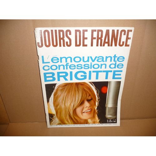 Jours De France N° 480 - 25 Janvier 1964- L'Émouvante Confession De Brigitte