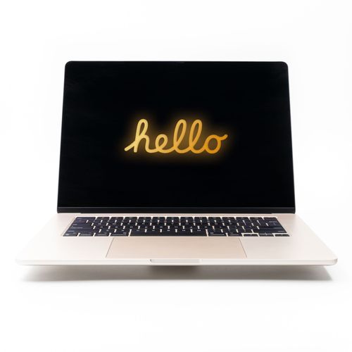 Apple MacBook Air MQKW3LL/A Mi 2023 - 15.3" M2 - Ram 16 Go - SSD 256 Go - AZERTY - Lumière stellaire - Reconditionné