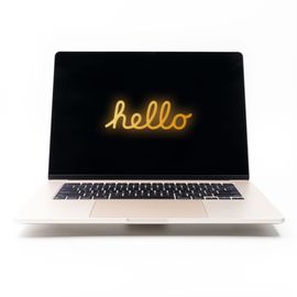 Apple MacBook Air MQKW3LL/A Mi 2023 - 15.3" M2 - Ram 16 Go - SSD 256 Go - AZERTY - Lumière stellaire - Reconditionné