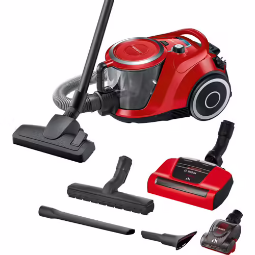 Aspirateur traîneau Bosch BGS41PET1 - Série 6 - 72 dB - Rouge