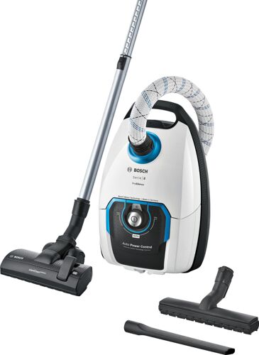 Aspirateur traîneau Bosch BGL8SIL6 - Série 8 - 66 dB - Blanc