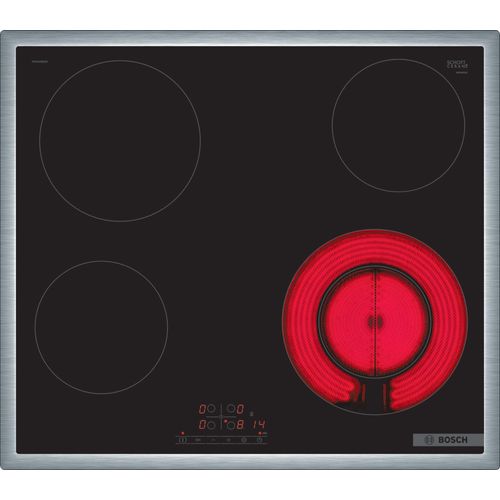 Table de cuisson électrique Bosch PKF645BB2E - Série 4 - 58,3 x 4,8 x 51,3 cm