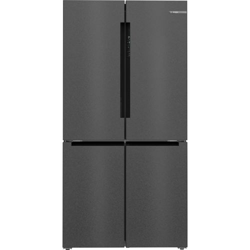 Réfrigérateur multi-portes congélateur bas Bosch KFN96AXEA - Série 4 - Pose libre - 528 L - 183 x 90,5 x 73,1 cm - 4 portes - Wi-Fi - Acier brossé noir anti-traces