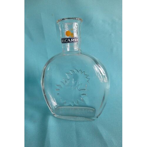 Ancienne Carafe Ricard En Verre Logo Soleil /28