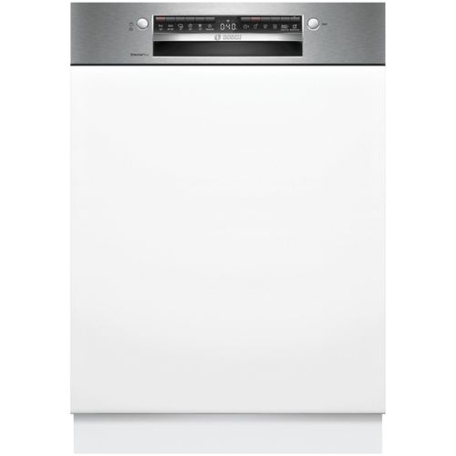 Lave-vaisselle Bosch SMI4HCS19F - Série 4 - Encastrable - 14 couverts - 81,5 x 59,8 x 57,3 cm - Wi-Fi - Acier brossé