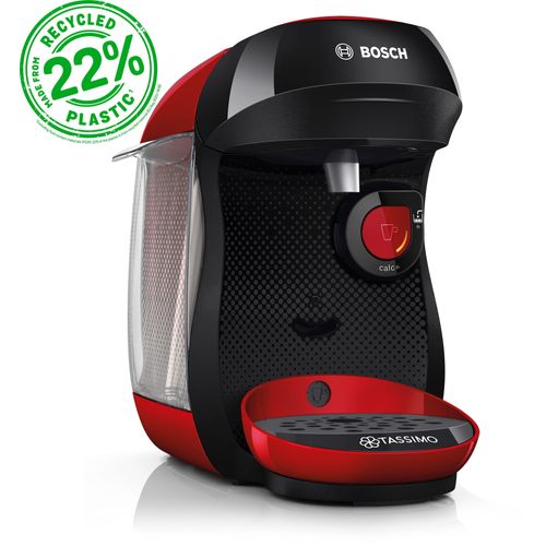 Machine multi-boissons Bosch TAS103E - 1400 W - Café, Café crème, Cappuccino, Chocolat chaud, Espresso, Lait chaud, Latte Macchiato, Thé - Rouge simple