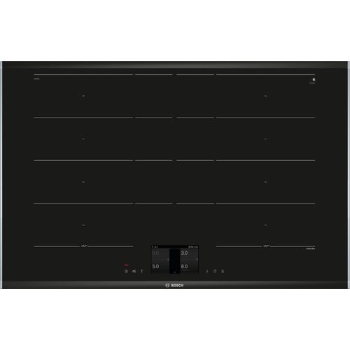 Table de cuisson Flex induction Bosch PXY875KW1E - Série 8 - 81,6 x 5,1 x 52,7 cm - Bluetooth & Wi-Fi