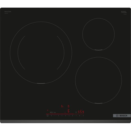 Table à induction Bosch PIJ631HB1E - Série 6 - 59,2 x 5,1 x 52,2 cm - Wi-Fi