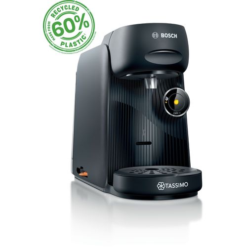 Machine multi-boissons Bosch TAS162E - 1400 W - Café, Café crème, Cappuccino, Chocolat chaud, Espresso, Lait chaud, Latte Macchiato, Thé - Plastique recylcé noir