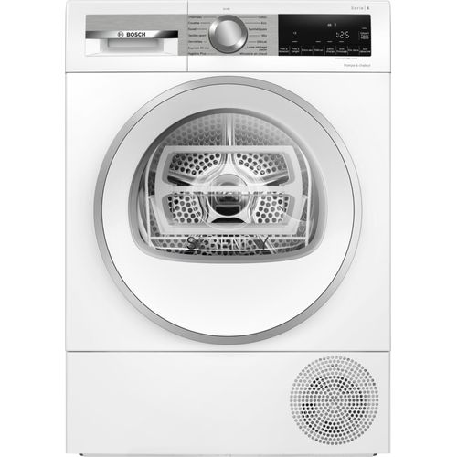 Sèche-linge pompe à chaleur Bosch WQG2451SFR - Série 6 - 9 Kg - 63 dB - Blanc