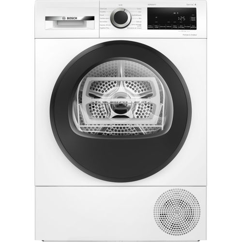Sèche-linge pompe à chaleur Bosch WQG1450BFR - Série 6 - 9 Kg - 63 dB - Blanc
