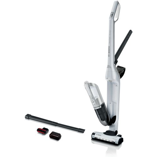 Aspirateur 2 en 1 Bosch BCH3P2301 - Série 4 - Réservoir 0,4 L - Blanc polaire métallique