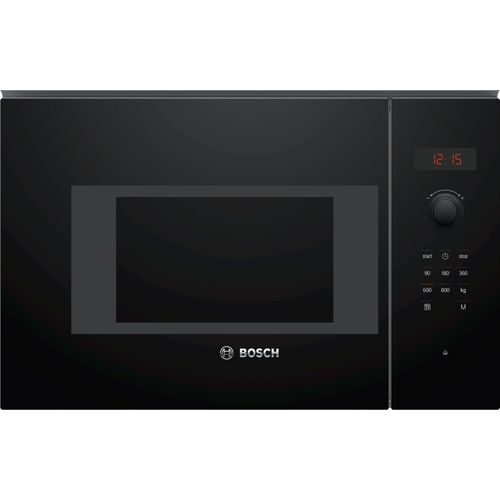 Micro-ondes Bosch BFL523MB1F - Série 4 - Encastrable - 800 W - 20 L - Noir