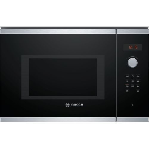 Micro-ondes Bosch BFL553MS0 - Série 4 - Encastrable - 900 W - 25 L - Inox