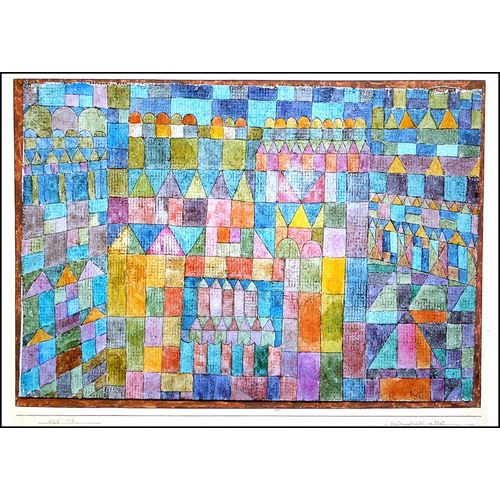 Klee Paul Lot 3 Cartes Postales Tableaux Peinture