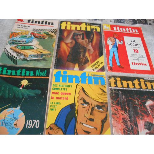 Lot De 8 Revues Tintin De 1963 À 1973
