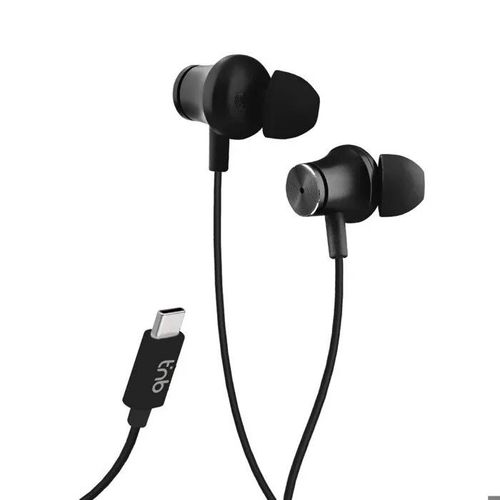 T'nB - Écouteurs FilaireS Intra-Auriculaires USB-C, Réduction de Bruit Active, Micro Intégré, Compatibles Android & iPhone - Noir
