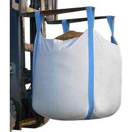 Shoprom Sacs De Jardinage Homologués Bigbag 1000 Kg En Polypropylène Résistant Et Réutilisable Pour L'Élimination Des Matériaux De Construction Et Agricoles (Fonds Fermé Ciel Ouvert, 1 Pièce)