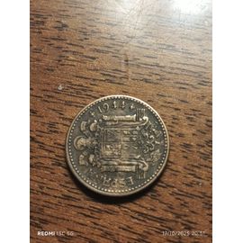 Piece Ancienne 1 Pesetas Espagnol 1944 ,Belle Pièce Pour Collectionneur