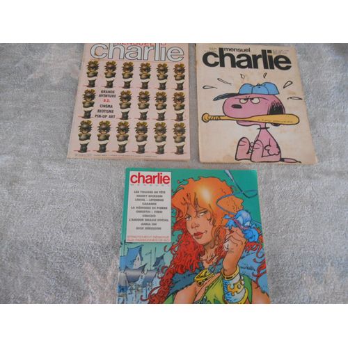 Lot De 3 Revues Charlie Mensuel Numéros 11, 37, 109
