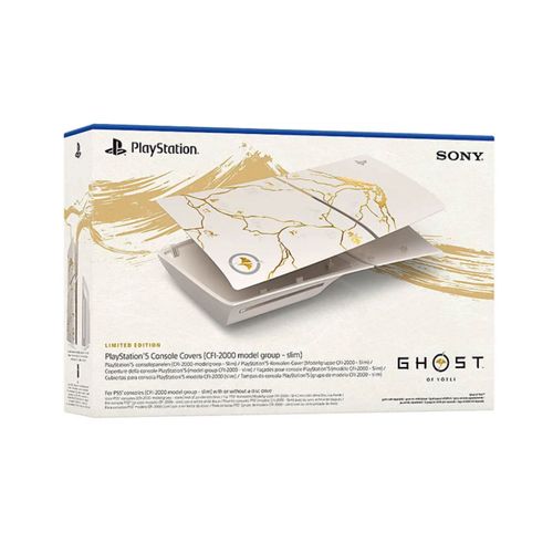 Façades pour console PlayStation 5 (modèle - Slim) - Ghost of Yotei Gold Limited Edition
