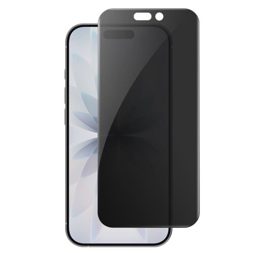 Protection d'Écran pour iPhone 17 Anti-espion en Verre Trempé 4smarts Noir transparent