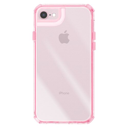 Coque pour iPhone 7 / 8 / SE 2022 Conception Bi-Matière Texturé Antidérapants Rose
