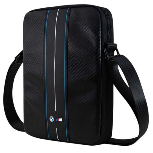 Sac bandoulière pour Tablette 8 pouces avec motif rayure bleu Nylon BMW Noir