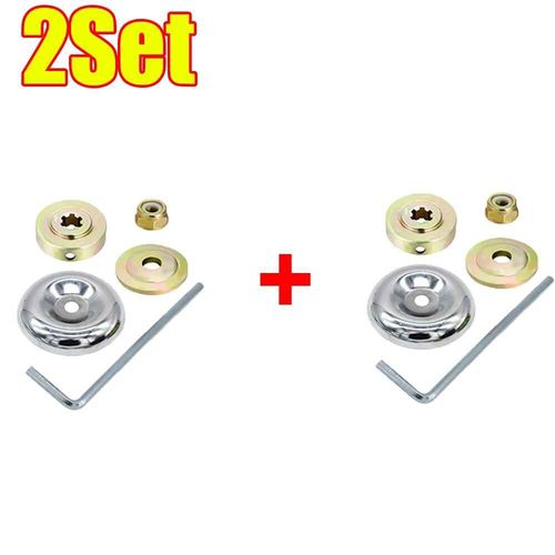 de tête de débroussailleuse à mauvaises herbes,fil d'acier,tête de coupe avec Kits d'adaptateur,outils de débroussailleuse pour l'élimination de la rouille de l'herbe de - Type 2Set Parts(No Head)