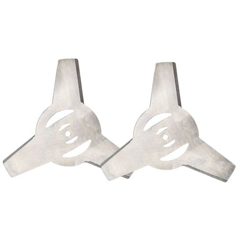 Lame métallique de 150mm,3 dents pour coupe gazon électrique,débroussailleuse universelle,taille-bordures,lames de tête de débroussailleuse - Type 2Pcs Sliver
