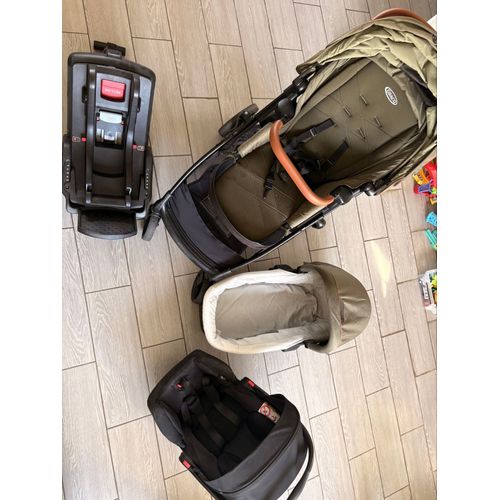 Poussette 3en1 Avec Base Pour Voiture 