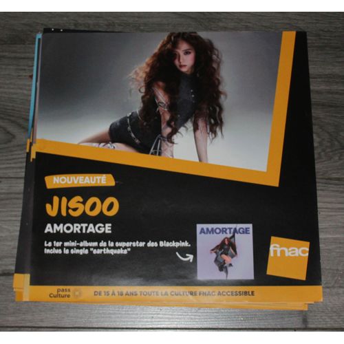 Rare Plv Souple 30x30cm Jisoo ( Blackpink ) Amortage K-Pop / Magasins Fnac