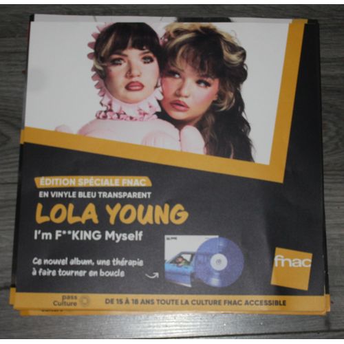 Rare Plv Souple 30x30cm Lola Young I'M F**King Myself / Magasins Fnac