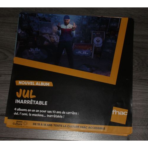 Rare Plv Souple 30x30cm Jul Inarrêtable / Magasins Fnac / Rap