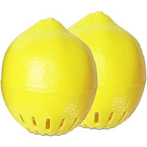 KALANKA-(2x) Citron Désodorisant pour Frigo au Charbon Actif de Bambou - Purificateur d'air Absorbant Odeur et Humidité | Déshumidificateur Assainissant pour un meilleur parfum dans le Réfrigérateur
