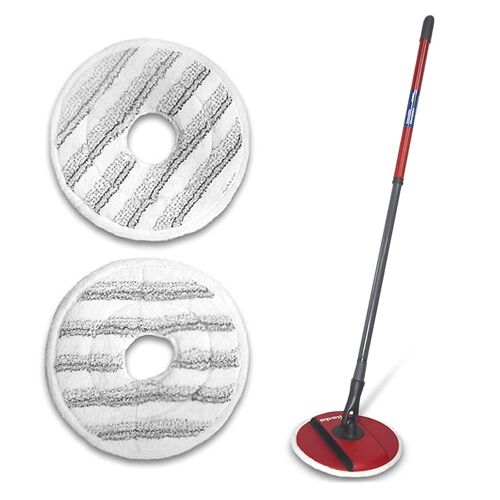 KALANKA-2 Pièces Recharge Serpillere en Microfibres pour Vileda Spin and Clean Mop, Tête de Serpillière de Remplacement Compatible avec Balai Vileda Spin Mop et l'ensemble de Seaux (Gris)