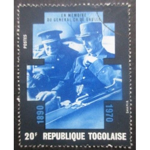 Togo N°699 De Gaulle Et Churchill Oblitéré