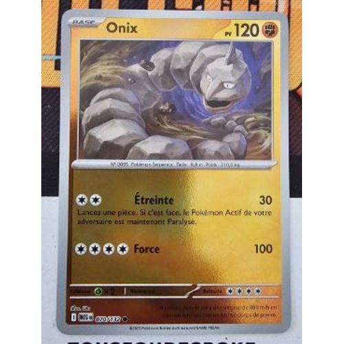 Pokémon Onix 070 / 132 Reverse Méga-Evolution