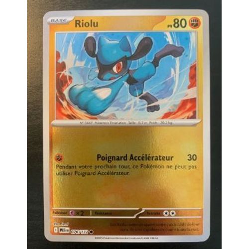Pokémon Riolu 076 / 132 Reverse Méga-Evolution