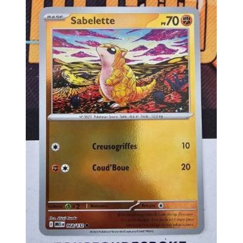 Pokémon Sabelette 068 / 132 Reverse Méga-Evolution