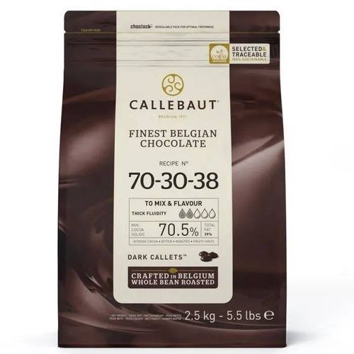 Callebaut Chocolat Callets - Extra Dark (70,5%) - 2,5 Kg