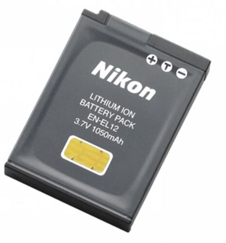Rechange Batterie Nikon EN-EL12 pour Coolpix P300 P310 P330 P340 S31 S70 S610 S620 S630 S640 S800c S1000pj S1100pj S1200pj S6000 S6100 S6150 S6200 S6300 S8000 S8100 S8200 S9050 S9100 S9200 S9300
